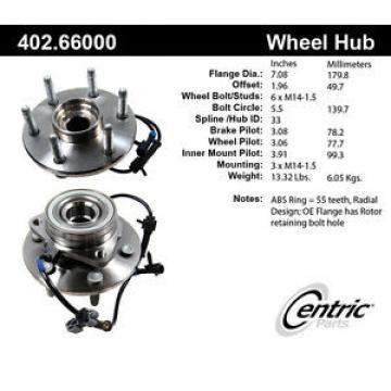 Axle Wheel Bearing And Hub Assembly Front Centric 402.66000E