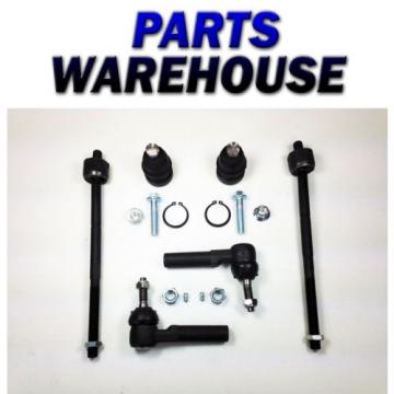 6 Pc Kit Inner Outer Tie Rod Ends Ball Joints For Pt Cruiser 2 Yr Warranty