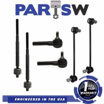 6 Piece Complete Front Suspension Kit for 2007-2014 Dodge Caliber Jeep Compass