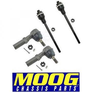 Moog ES3493T ES3488 Inner Outer Tie Rod End LH And RH Set of 4 for Silverado GMC