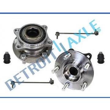 New Front Wheel Hub &amp; Bearing Assembly + Lower Ball Joints + Sway Bar End Links