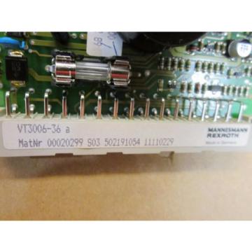 NEW REXROTH VT3006-36 ANALOG AMPLIFIER PC BOARD VT300636