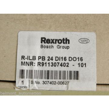 FACTORY SEALED - Rexroth Bosch R-ILB-PB-24-DI16-DO16 I/O Block R911307402 -101