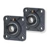2x 1.75in Square Flange Units Cast Iron SAF209-28 Mounted Bearing SA209-28G+F209 #1 small image