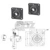 2x 1.75in Square Flange Units Cast Iron SAF209-28 Mounted Bearing SA209-28G+F209 #2 small image