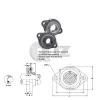1 in 2-Bolt Flange Units Cast Iron SBFTD205-16 Mounted Bearing SB205-16+FTD205 #2 small image