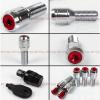 20 Pcs M14 X 1.5 Red Wheel Lug Nut Bolts With Security Caps +Key+Socket For Audi #2 small image