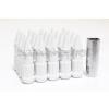 Z RACING WHITE SPIKE LUG NUTS 12X1.5MM STEEL OPEN EXTENDED KEY TUNER