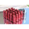 SYNERGY 12X1.5 20PC OPEN END STEEL EXTENDED LUG NUTS RED LOCK+KEY #2 small image