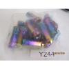 20 QTY NEO CHROME STEEL 2&#039;&#039; LUG NUTS OPEN EXTENDED 12X1.5MM #1 small image