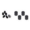 WORK Lug Lock nuts set for 5H 12x1.25 and 4pcs Air Valve caps Black Value set #2 small image
