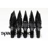 Z RACING 28mm Black SPIKE LUG BOLTS 12X1.5MM FOR BMW 3-SERIES Cone Seat #2 small image