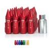 RED Tuner Extended Anti-Theft Wheel Security Locking Lug Nuts M12x1.25 20pcs