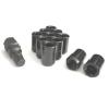 10- 14x1.5 TUNER LUG NUTS 8 POINT BLACK WHEEL LOCK MOST CHEVROLET GMC FORD TRUCK #1 small image