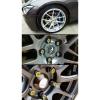 20 Pcs M14 X 1.5 Chrome Wheel Lug Nut Bolts W/ Gold Lock Caps+Key+Socket For VW