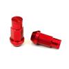 Type-4 50mm Wheel Rim Closed End Lug Nuts 20 PCS Set M12 X 1.5 RED w/ LOCK #2 small image