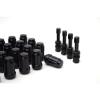 20 Black Spline Locking Lug Nuts 12x1.5 | 4 Black Aluminum Valve Stems | NEW #4 small image