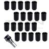 20 Piece BLACK Tuner Lugs Nuts | 12x1.25 Hex Lugs | Key Included