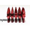 Z RACING 28mm Red SPIKE LUG BOLTS 12X1.5MM FOR BMW 3-SERIES Cone Seat #2 small image