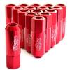 16PC CZRracing RED EXTENDED SLIM TUNER LUG NUTS LUGS WHEELS/RIMS M12/1.5MM #1 small image