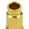 20X RACING RIM 50MM OPEN END ANODIZED WHEEL LUG NUT+ADAPTER KEY GOLD #3 small image
