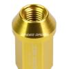 20X RACING RIM 50MM OPEN END ANODIZED WHEEL LUG NUT+ADAPTER KEY GOLD #4 small image