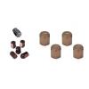 WORK Lug Lock nuts set for 5H 12x1.25 and 4pcs Air Valve caps Brown Value set
