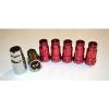 VARRSTOEN V48 OPEN ENDED EXTENDED LUG NUT LOCK SET 12x1.25 RED WITH KEY #1 small image