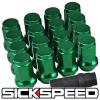 16 GREEN STEEL LOCKING HEPTAGON SECURITY LUG NUTS LUGS FOR WHEELS/RIM 12X1.5 L16 #1 small image