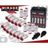 (20 PIECE) M12 x 1.5&#034; RACING FORMULA TUNER WHEEL LUG NUTS CHROME RED FOR TOYOTA #1 small image