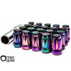 Z RACING TUNER SPLINE STEEL NEO CHROME 20 PCS 12X1.25MM CLOSED ENDED LUG NUTS