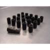 12x1.5 Steel Lug Nuts 20pc Set Lock Key Black Tuner Lugs Universal Tapered Cone #4 small image