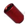 10 Piece Red Chrome Tuner Lugs Nuts | 12x1.5 Hex Lugs | Key Included #3 small image