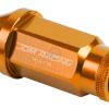 20pcs M12x1.5 Anodized 50mm Tuner Wheel Rim Locking Acorn Lug Nuts+Key Orange