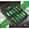 FOR PONTIAC M12X1.5MM LOCKING LUG NUTS 20PC EXTENDED FORGED ALUMINUM TUNER GREEN #2 small image