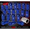 For Chevy M12X1.5 Locking Lug Nuts Open End Extend Aluminum 20 Piece Set Blue #1 small image