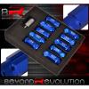 For Chevy M12X1.5 Locking Lug Nuts Open End Extend Aluminum 20 Piece Set Blue #2 small image