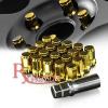 M12x1.25MM ACORN LUG NUTS WHEEL TUNER RACING 20 PIECES GOLD+ KEY LOCK 20 PIECES #1 small image