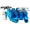MXP X-DURA LUG NUTS WITH LOCKS M12X1.5 - BLUE COLOR