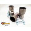 Mild Steel Custom Exhaust Adaptor Sleeve Joiner Connector Link Pipe Clamps Inc #1 small image