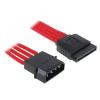 BitFenix 45cm Molex to SATA Adapter - Sleeved Red/Black