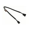 Noctua 4 pin PWM Case Fan Extension Cable Cord Adapter 30cm Sleeved Black NA-EC1