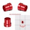 Red Aluminum Male Hard Steel Tubing Sleeve Oil/Fuel 4AN AN-4 Fitting Adapter #2 small image