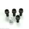 4+1 17mm BLACK STEEL Wheel Bolt &amp; Lock Lug Nut Set WITH KEY For VW Golf  Audi #2 small image
