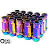 Z RACING 48MM TUNER STEEL NEO CHROME 20 PCS 12X1.5MM LUG NUTS OPEN EXTENDED #1 small image
