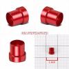 Red Aluminum Male Hard Steel Tubing Sleeve Oil/Fuel 6AN AN-6 Fitting Adapter