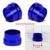 Blue Aluminum Male Hard Steel Tubing Sleeve Oil/Fuel 16AN AN-16 Fitting Adapter #2 small image