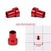 Red Aluminum Male Hard Steel Tubing Sleeve Oil/Fuel 3AN AN-3 Fitting Adapter #2 small image
