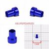 Blue Aluminum Male Hard Steel Tubing Sleeve Oil/Fuel 3AN AN-3 Fitting Adapter #2 small image