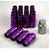 NNR PERFORMANCE EXTENDED STEEL LUG NUTS W/LOCK FOR HONDA AND ACURA 12X1.5 PURPLE #1 small image